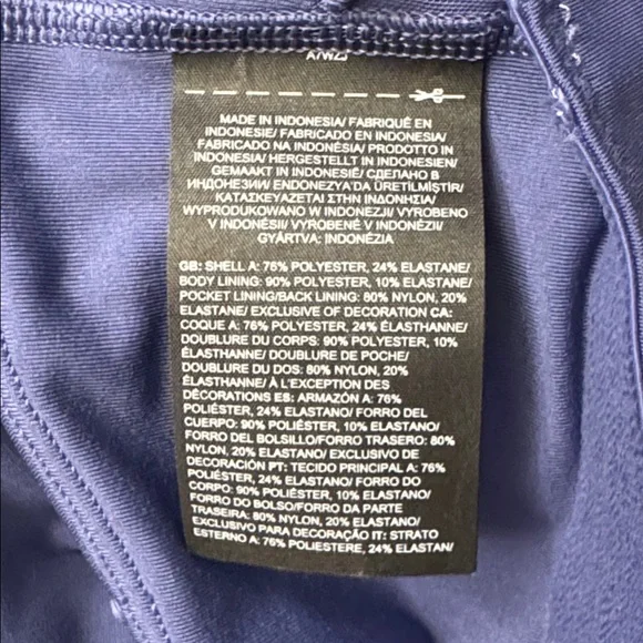 The North Face Cave Blue Valley Shine Bra, Size L - Picture 8 of 8